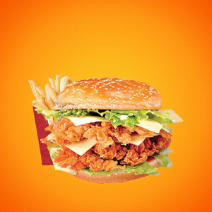 برجر زنجر العملاق Mega Zinker Burger OR.  1.000